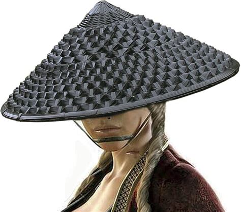Black Samurai Hat Bamboo Weaving Pineapple Cone Hat India | Ubuy