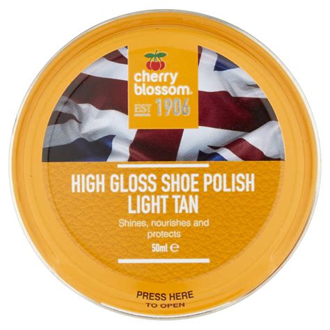 Buy Cherry Blossom High Gloss Shoe Polish/Light Tan /1.69 oz. / Made in ...
