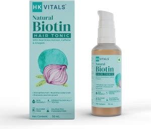 HK VITALS by HealthKart Biotin Hair Tonic for Hair Growth, with Red ...