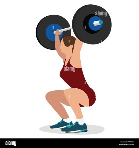 Women Lifting Weights Clip Art