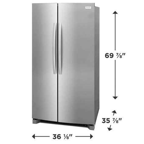 26 Cu. Ft. 36" Standard-Depth Side-by-Side Refrigerator Stainless Steel ...