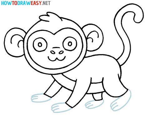 Image result for How to Draw a Simple Monkey