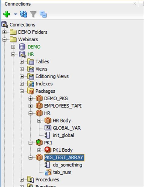 How to Write PL SQL for Package in Oracle SQL Developer 的图像结果