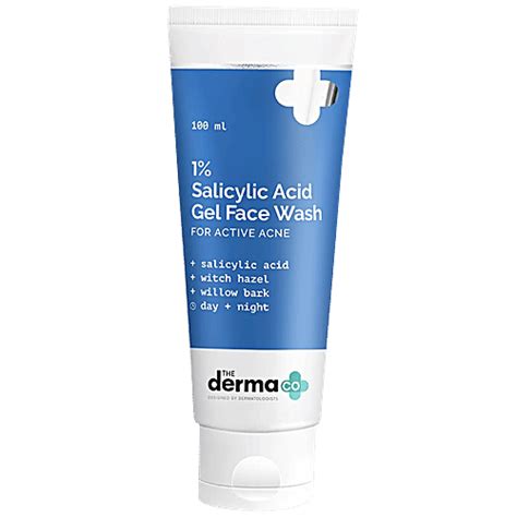 Buy The Derma Co 1% Salicylic Acid Gel Face Wash - Witch Hazel & Willow ...