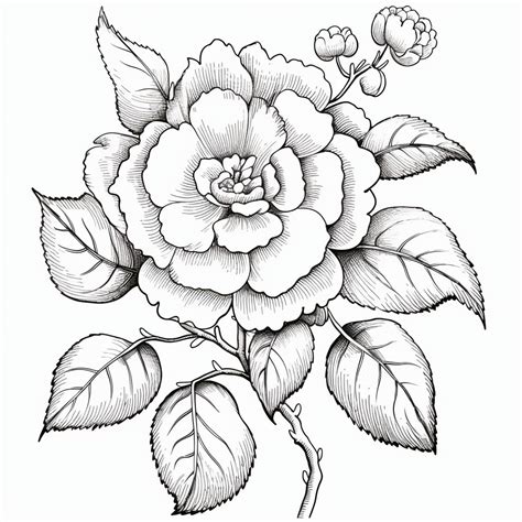 Imagen De Flores Para Colorear E Imprimir