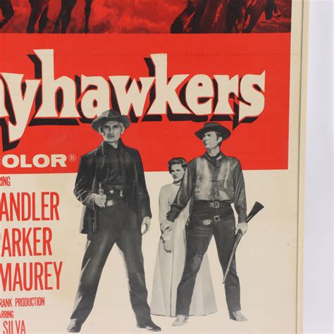Lot - The Jayhawkers framed vintage movie poster, 1959 41 1/2"H x 27 1/ ...