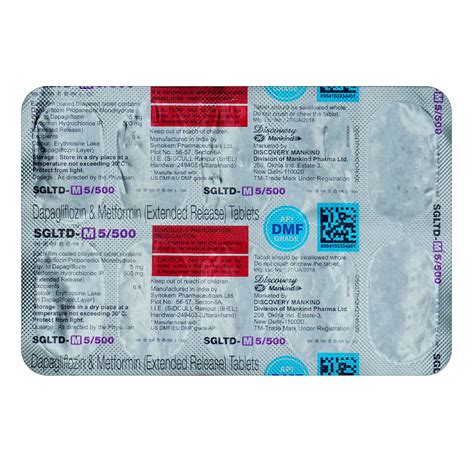 Sgltd-M 5/500 Tablet | Uses, Side Effects, Price | Apollo Pharmacy