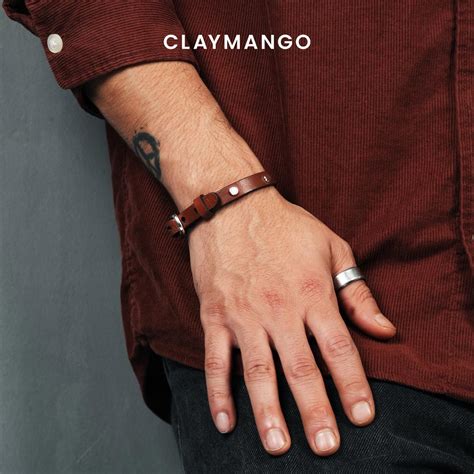 Romel Single Fold - Leather wrist bands – Claymango.com