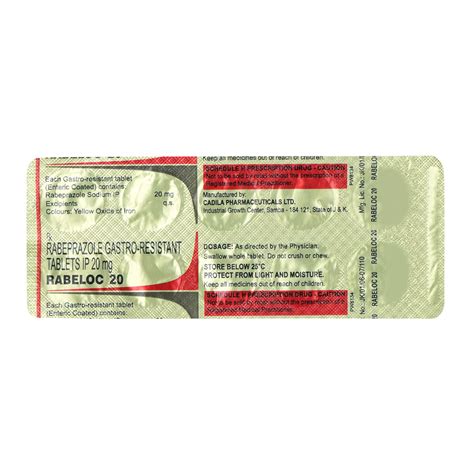 Rabeloc 20 Tablet | Uses, Side Effects, Price | Apollo Pharmacy