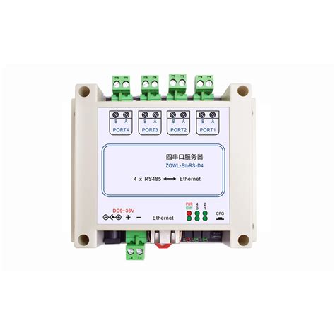 Buy Taidacent 4 Channel RS485 to Ethernet Converter Industrial Serial ...