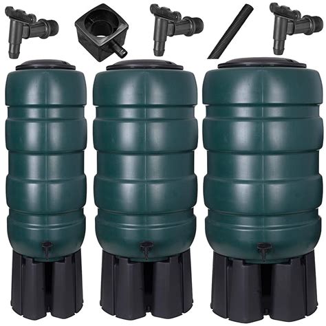 Buy Garden Water Butt Set Including Tap with Stand and Filler Kit Water ...