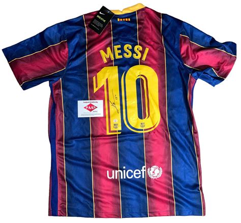 Lionel Messi Signed Official FC Barcelona Licensed Jersey Auto Icons ...