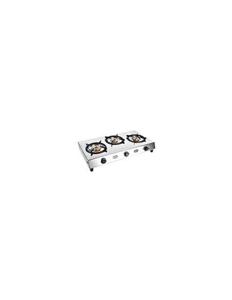 Sunflame Sleek 3 Burner Manual Gas Stove