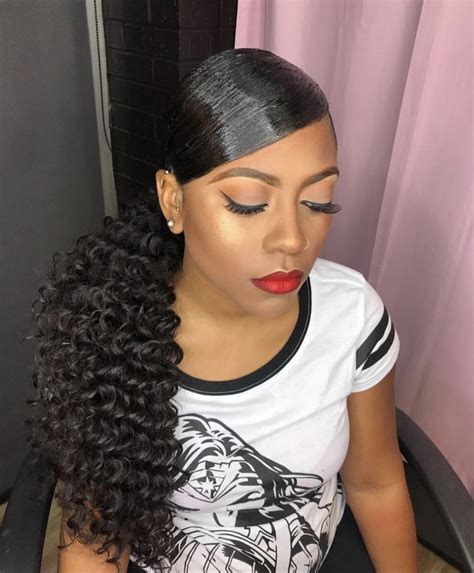 Slicked Back Side Part Women