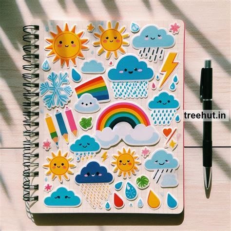 Printable Weather Stickers and 20 Craft Activities for Kids, Adults ...