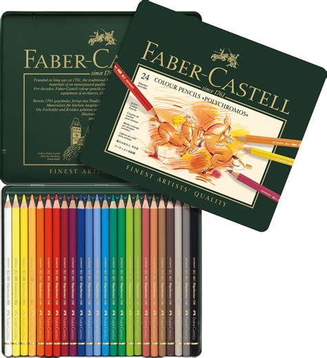 Faber-Castell POLYCHROMOS Metalletui 24er | Künstlerbedarf online kaufen