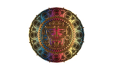 Mayan Sun God Symbol