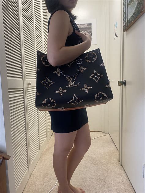 Louis Vuitton limited edition On-The-Go GM Giant Jungle Black Brown | eBay