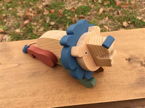 木のおもちゃ・Iroki Animals ライオン | 木のおもちゃ TAKEDA GANGU (武田玩具)