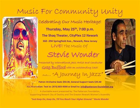 Music For Community Unity - May 25, 2023, CityPlex 12 Newark, 25 May ...