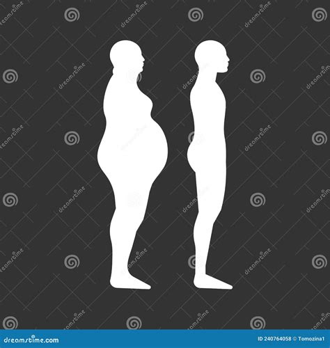Stages of Obesity of Man-01 Stock Vector - Illustration of belly, icon: 240764058