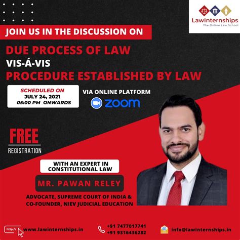 Lawinternhsips, Webinar