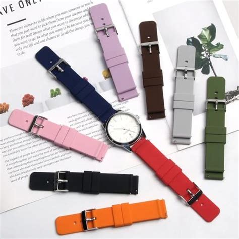 Jual TALI JAM TANGAN KARET BUAT AC DAN MERK LAIN QUICK RELEASE 22MM ...