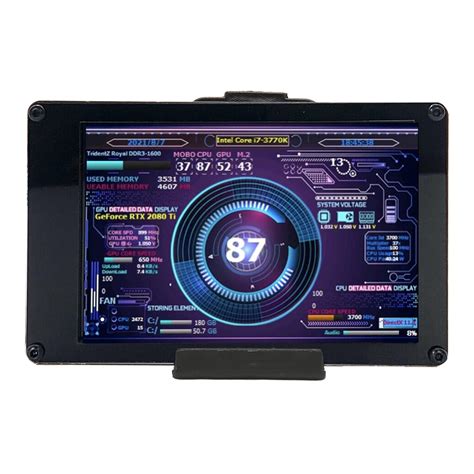 GOWENIC 3.5 Inch IPS Monitor, USB Computer Temp Monitor with 320x480 ...