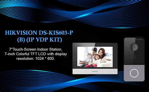 HIKVISION IP Based Wireless Video Door Phone/Bell|7-inch Colorful TFT ...