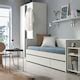 VIHALS day-bed with storage/1 mattress, white/Ågotnes firm, 80x200 cm ...