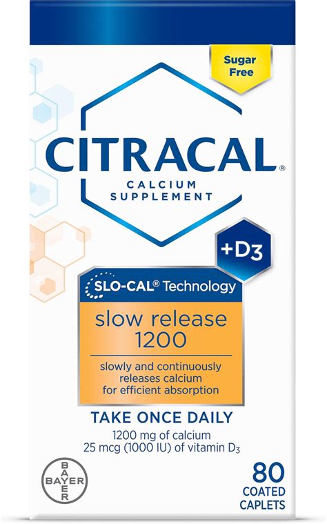 Amazon.com: Citracal - Calcium Citrate with Vitamin D3 - 2 Bottles, 280 ...