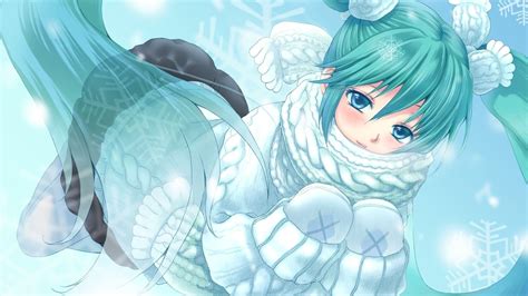 Anime, Girl, Beauty, Winter, 4K Hd Wallpaper