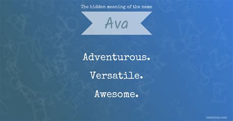 What Does Name Ava Mean at Matilda Neil blog