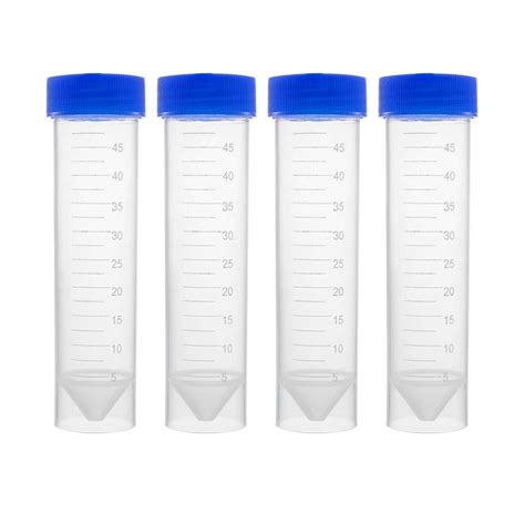 Buy uxcell 10 Pcs 45ml Plastic Centrifuge Tubes with Screw-on Cap ...
