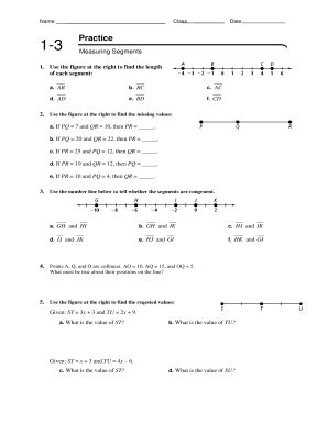 Measuring Segments Worksheet - Fill Online, Printable, Fillable, Blank ...