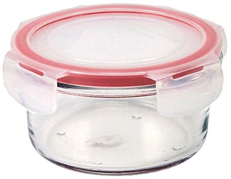 Buy Borosilicate Microwave and Oven Safe Round Glass Food Storage ...