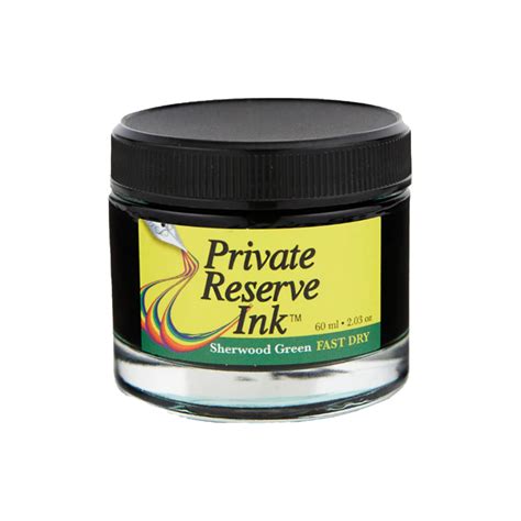 Private Reserve Sherwood Green Fast Dry Ink Bottle - 60ml – Makoba