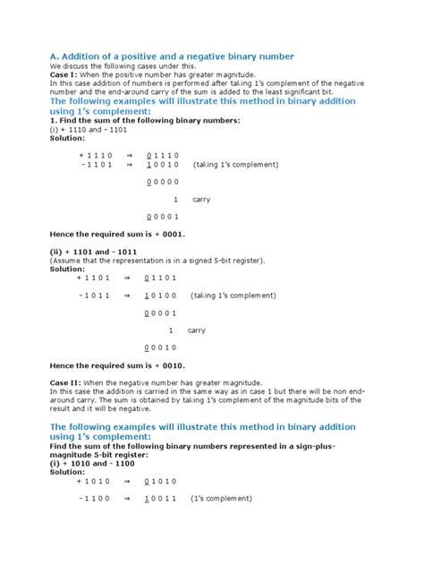 Image result for 1s Complement Examples