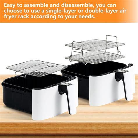 Buy XIFEPFR 8 inch Air Fryer Rack for COSORI Air Fryer 5.8Qt, Square ...