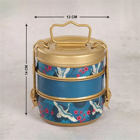 Buy INDIA CIRCUS Aerial Moments Stainless Steel 3-Tier Lunch Box from ...