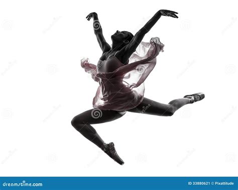 Ballet Dancer Jumping Silhouette
