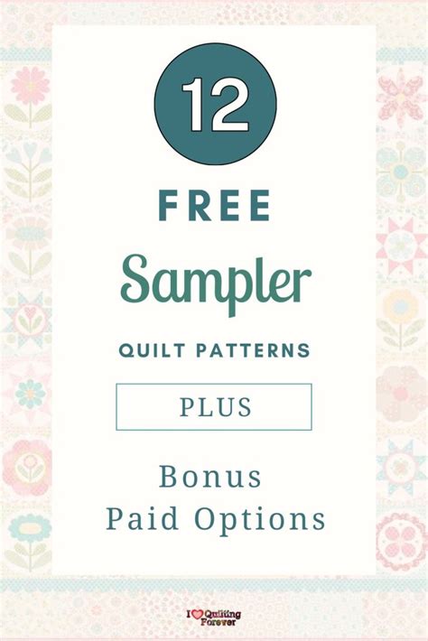 Image result for Free Quilt Patterns Sampler