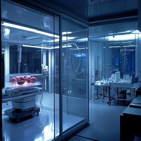 A biotech lab where human organs are being grown in vitro for ...