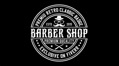 Barber Shop Logo Psd