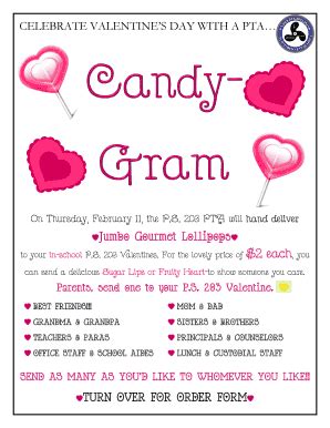 Fillable Online schools nyc CELEBRATE VALENTINE'S DAY WITH A PTA ...