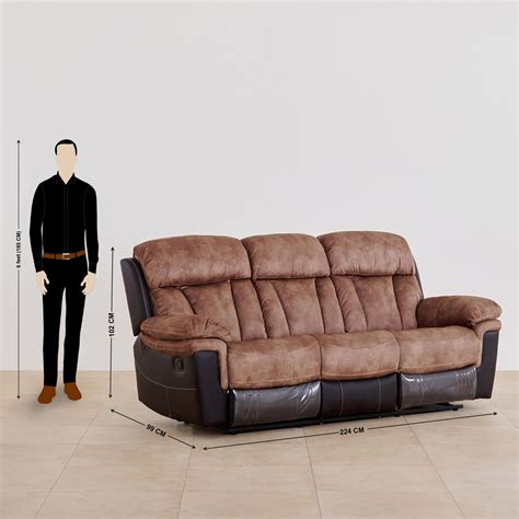 Buy Aries Faux Leather 3+2+1 Seater Recliner Set - Brown from Home ...