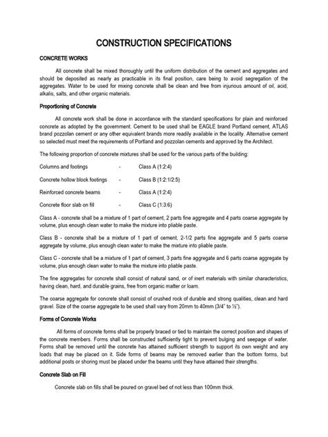 Construction Specifications Example 的图像结果
