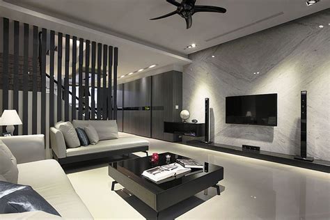 5-10万80㎡简约二居室装修效果图,8万打造黑白灰现代两居室装修案例效果图-齐家网