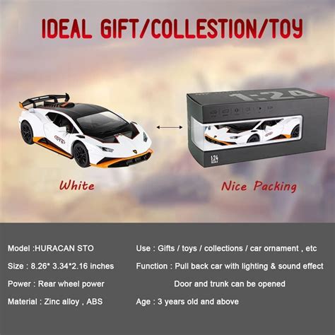 Chengchuang 1:24 Alloy Diecast Car Model for Lambo Huracan STO India | Ubuy