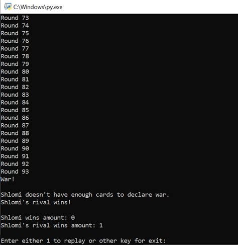 Card Game Python Code 的图像结果